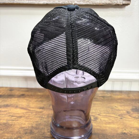 Continental Airlines Trucker Hat Cap Vintage Snapback Mesh Scrambled Eggs Black - Picture 10 of 13